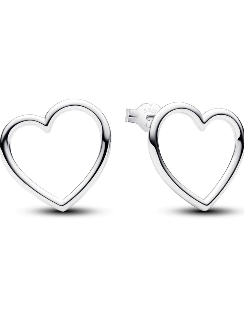 Pandora Front-facing Heart Stud Earrings 293077C00 - Picture 1 of 4